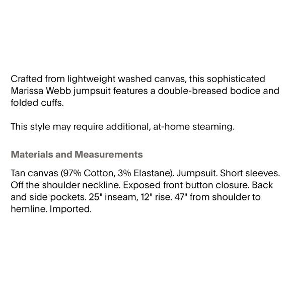 Marissa Webb Tan Rylan Jumpsuit 2 - Picture 5 of 12